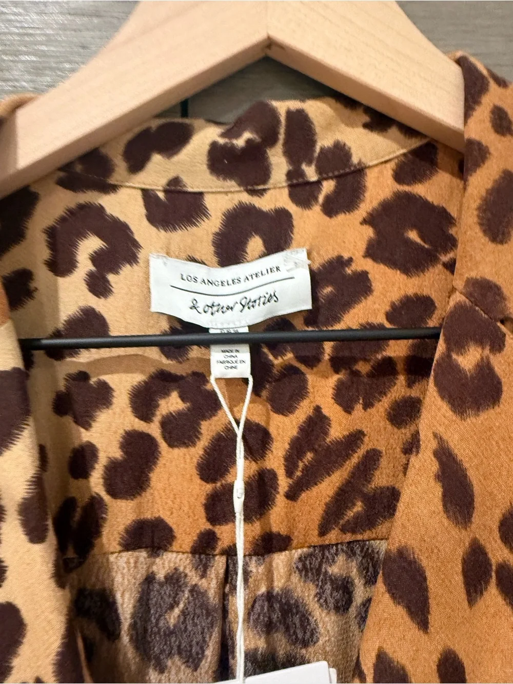 & Other Stories Leopard Print Wrap Jumpsuit in Brown - Picture 6 of 6